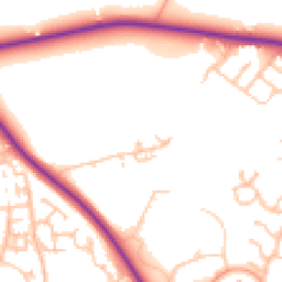 Daytime road noise heatmap for TF1 6RG