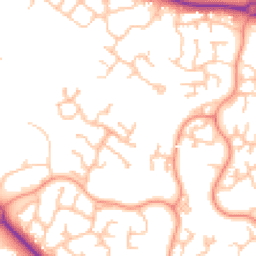 Daytime road noise heatmap for TF1 6SG