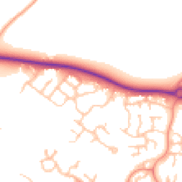 Daytime road noise heatmap for TF1 6TA