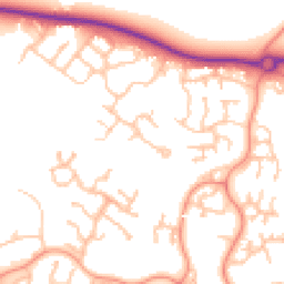 Daytime road noise heatmap for TF1 6TJ