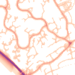 Daytime road noise heatmap for TF1 6TL
