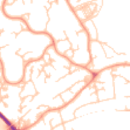 Daytime road noise heatmap for TF1 6TR