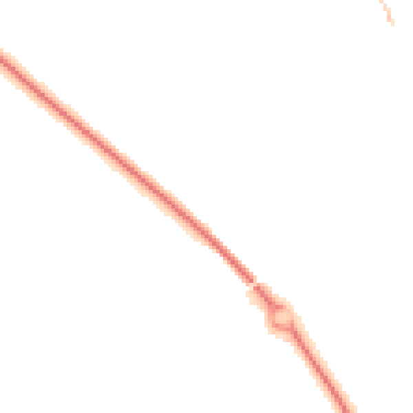 Night-time road noise heatmap for TF1 6UG