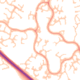 Daytime road noise heatmap for TF1 6UU