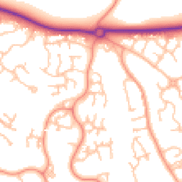 Daytime road noise heatmap for TF1 6XB