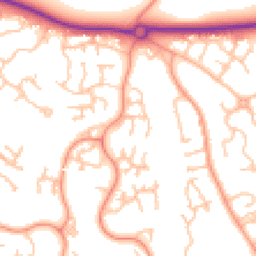 Daytime road noise heatmap for TF1 6XD