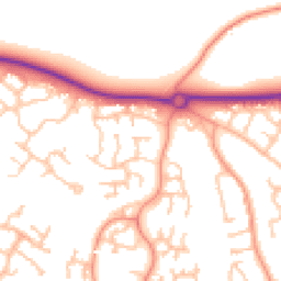 Daytime road noise heatmap for TF1 6XU