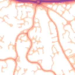Daytime road noise heatmap for TF1 6XW