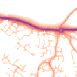 Daytime road noise heatmap for TF1 6XY