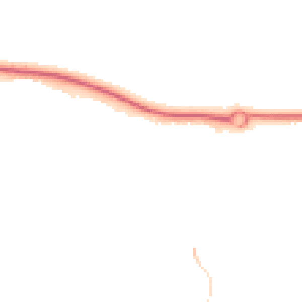 Night-time road noise heatmap for TF1 6XY