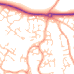Daytime road noise heatmap for TF1 6YB