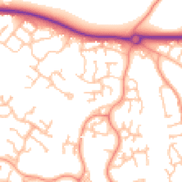 Daytime road noise heatmap for TF1 6YD