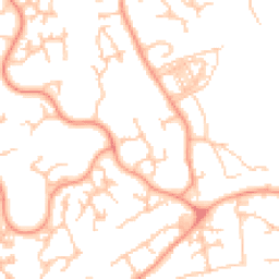 Daytime road noise heatmap for TF1 6YL