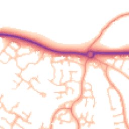 Daytime road noise heatmap for TF1 6YR
