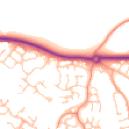 Daytime road noise heatmap for TF1 6YT