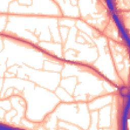 Daytime road noise heatmap for TF2 0AB
