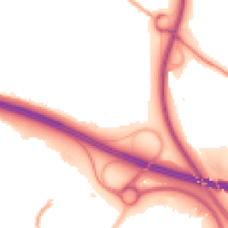 Night-time road noise heatmap for TF2 0AP