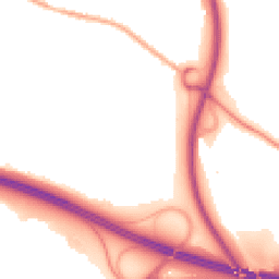 Night-time road noise heatmap for TF2 0AW