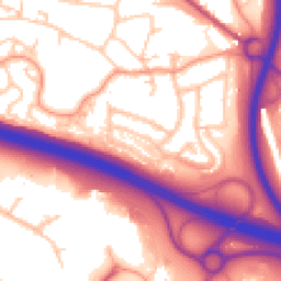 Daytime road noise heatmap for TF2 0AX