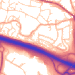 Daytime road noise heatmap for TF2 0AY