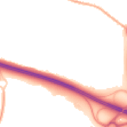 Night-time road noise heatmap for TF2 0AY