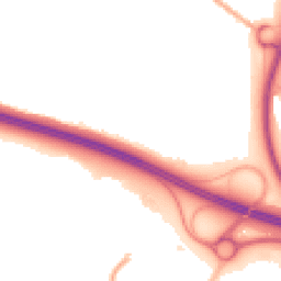 Night-time road noise heatmap for TF2 0AZ