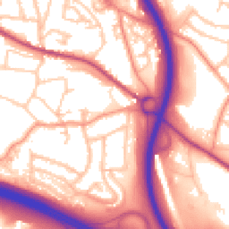 Daytime road noise heatmap for TF2 0BE