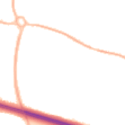Night-time road noise heatmap for TF2 0BH