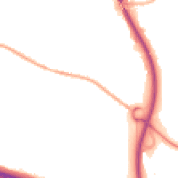 Night-time road noise heatmap for TF2 0BN