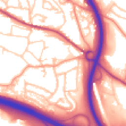 Daytime road noise heatmap for TF2 0BP