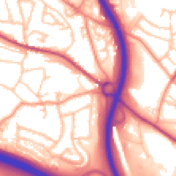 Daytime road noise heatmap for TF2 0BW
