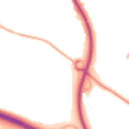 Night-time road noise heatmap for TF2 0BW