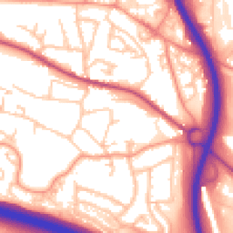 Daytime road noise heatmap for TF2 0BX