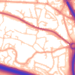 Daytime road noise heatmap for TF2 0DA
