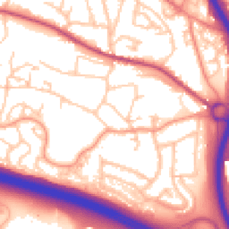Daytime road noise heatmap for TF2 0DD
