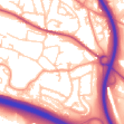 Daytime road noise heatmap for TF2 0DF