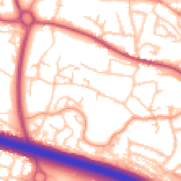 Daytime road noise heatmap for TF2 0DH