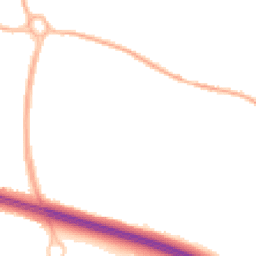 Night-time road noise heatmap for TF2 0DH