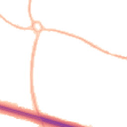 Night-time road noise heatmap for TF2 0DJ