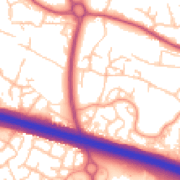 Daytime road noise heatmap for TF2 0DN