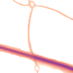 Night-time road noise heatmap for TF2 0DN