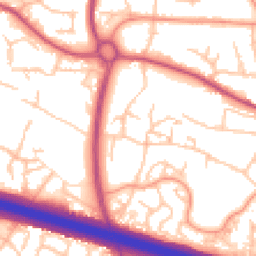 Daytime road noise heatmap for TF2 0DP