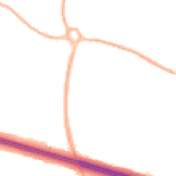 Night-time road noise heatmap for TF2 0DP