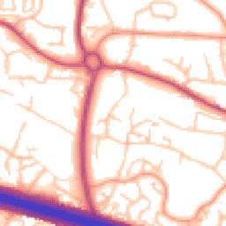 Daytime road noise heatmap for TF2 0DT