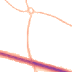 Night-time road noise heatmap for TF2 0DW