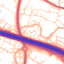 Daytime road noise heatmap for TF2 0EF