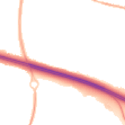 Night-time road noise heatmap for TF2 0EG