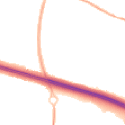 Night-time road noise heatmap for TF2 0EH