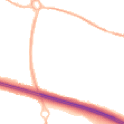 Night-time road noise heatmap for TF2 0EX