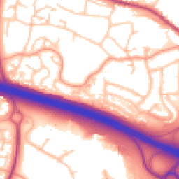 Daytime road noise heatmap for TF2 0EY